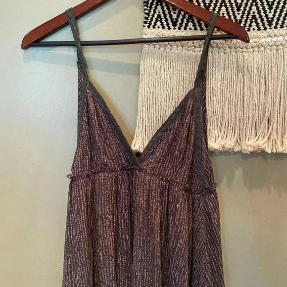 BY TOGETHER LAVENDER PATTERNED BOHO WOVEN MINI DRESS SIZE S - Picture 5 of 15